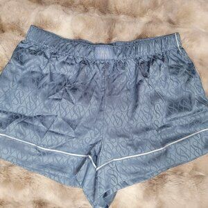 NWT Victoria’s Secret Satin Short Blue Size L